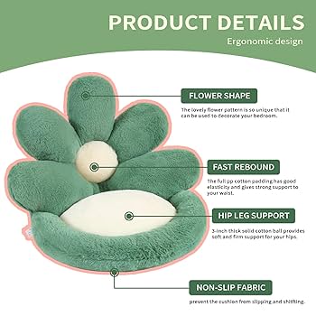 Amazon.com: Ditucu Flower Shape Chair Pillow Cute Seat